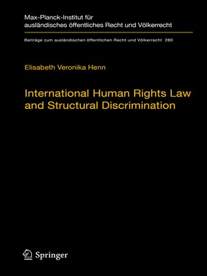 cover image of International Human Rights Law and Structural Discrimination
